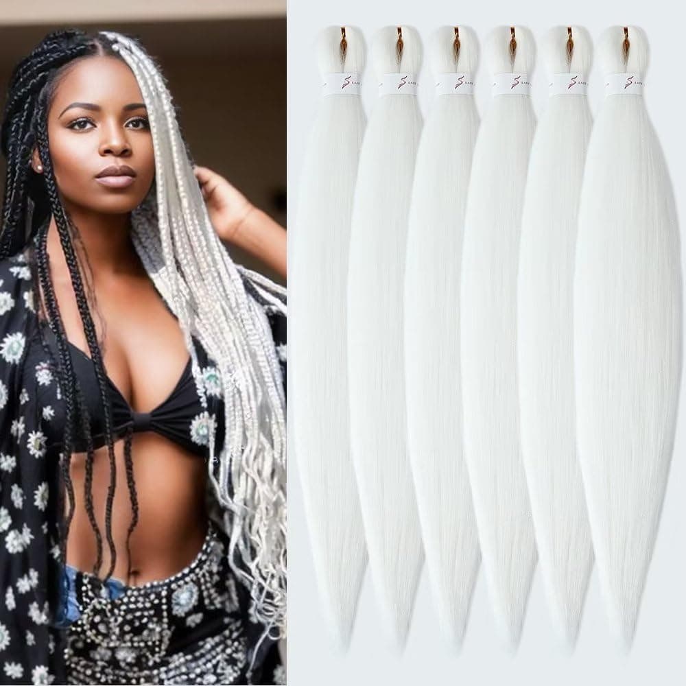 YDDM Capelli Per Treccine Africane Azul Extension Treccine Texture Yaki Easy Install per Principianti 26 Pollici 3 Pezzi Capelli Leggeri e Naturali per Box Braids, Twist e Crochet — view 28