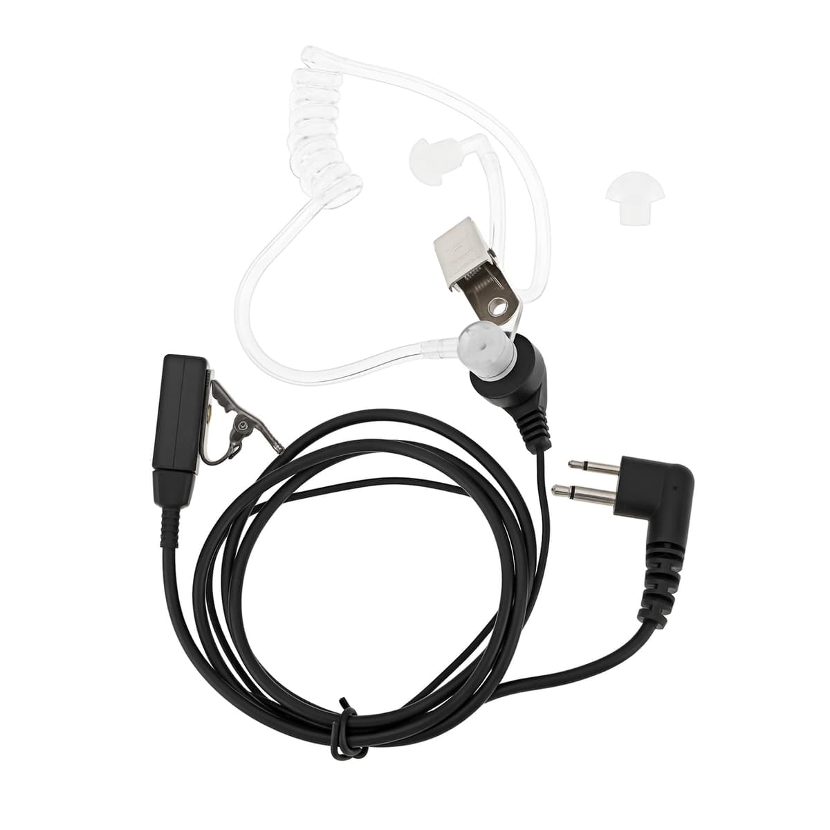SG Store Auriculares de Radio Bidireccionales Ocultos con Micrófono Y Botón PTT RS-Acc-M1 Compatible con Motorola GP300 CP040 DP1400 XTN XTNI Y XT460.