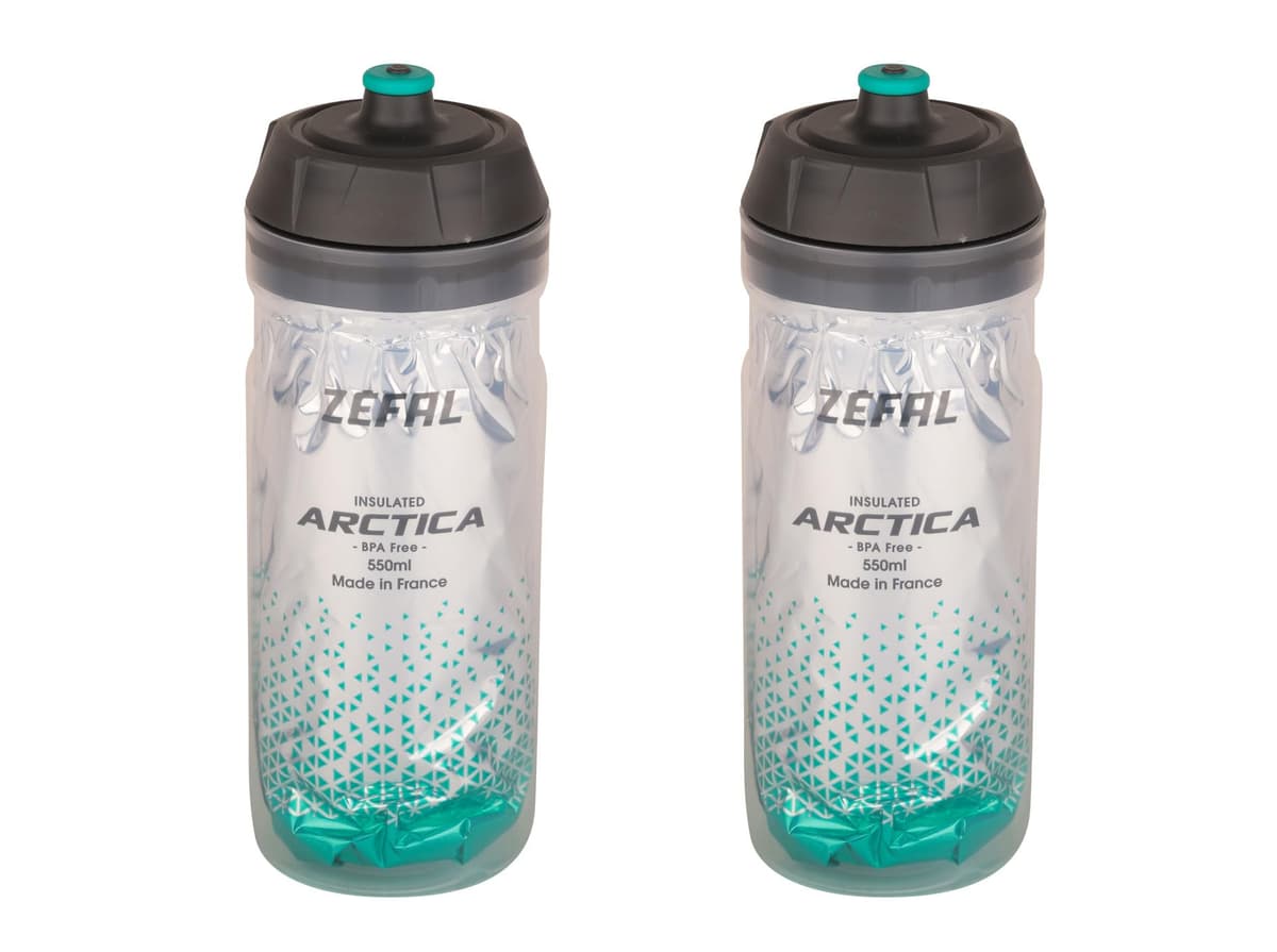 ZEFAL Pack Arctica 75 - Lote de 2 bidones 750 ml para bicicleta, botella de bicicleta isotérmica - Inodoro e impermeable, botella deportiva sin BPA - Plata/Negro, 2 x 750ml — view 11