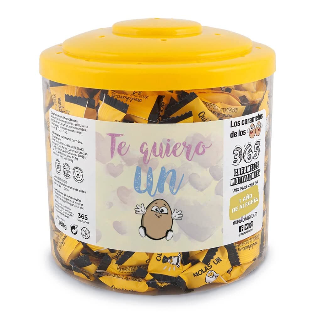 Regalo original. Tarro con 365 caramelos motivadores. Mi compañera de trabajo mola un huevo. Un caramelo motivador para cada dia del año — view 21