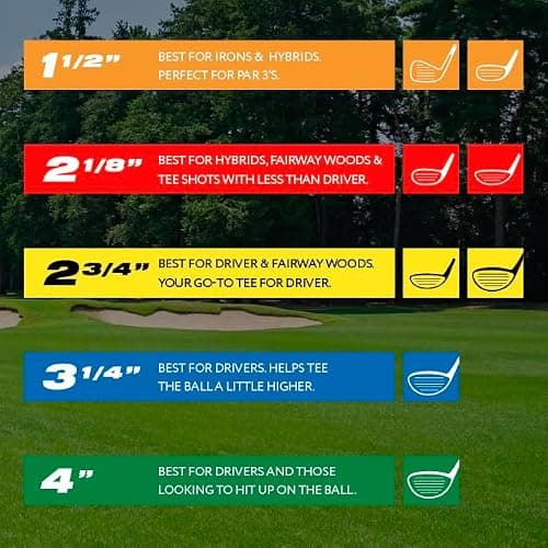 Pride Golf Tee Tees 135 Count, Blue On White, 3-1/4 US — view 4