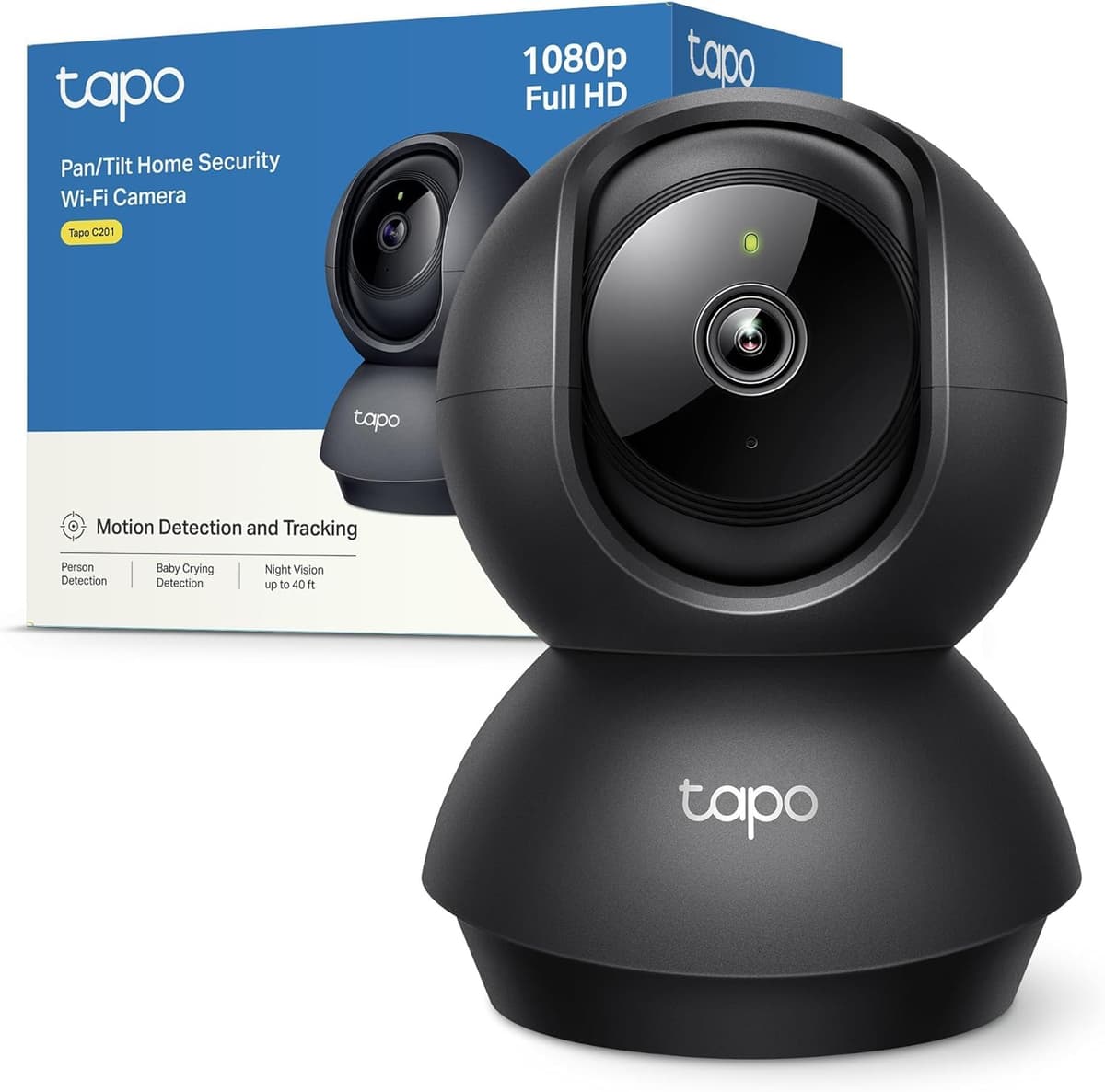 Tapo C200P2 - Cámara IP WiFi 360° Cámara de Vigilancia FHD 1080p,Visión Nocturna, Notificaciones en Tiempo Real, Admite Tarjeta SD,Detección de Movimiento,Control Remoto,Compatible con Alexa — view 4