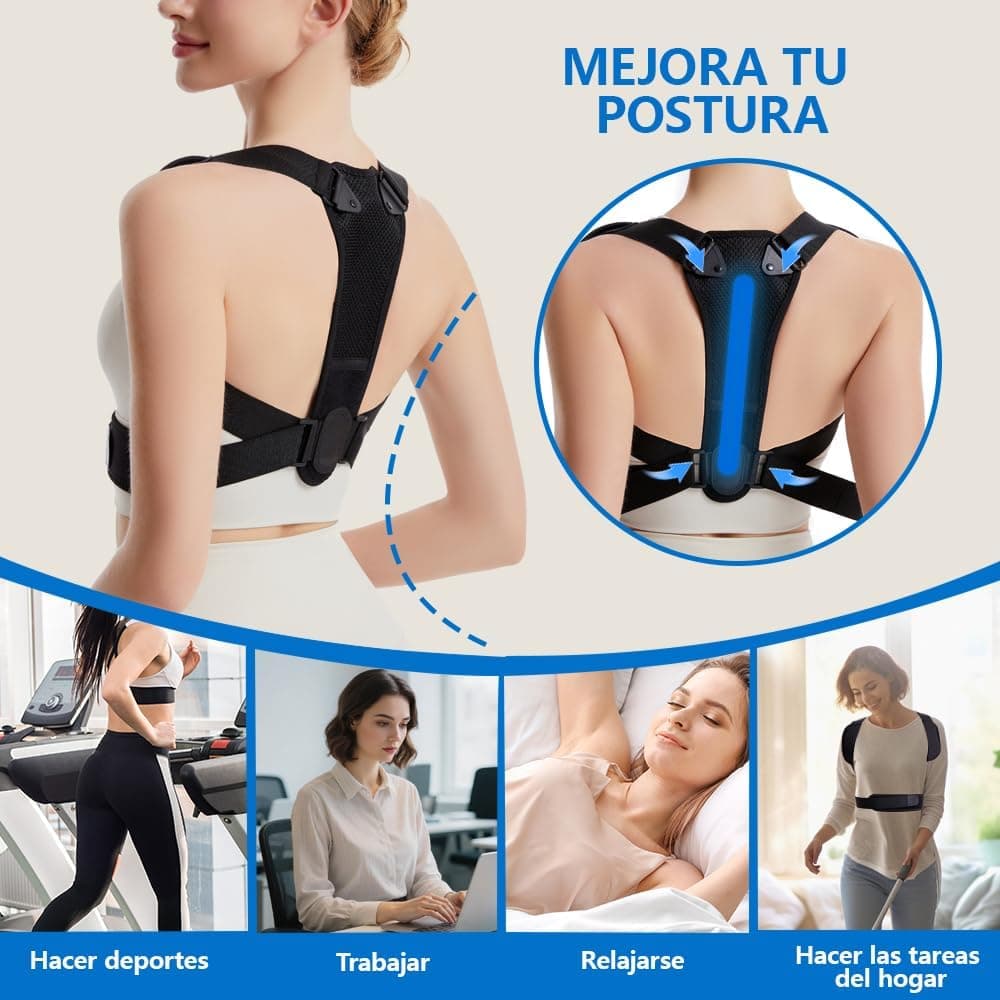 Prety Back Posture Corrector for Men and Women, Adjustable and Breathable Back Corrector – Ergonomic Support to Relieve Neck and Shoulder Pain, Invisible Back Corrector Design — view 7