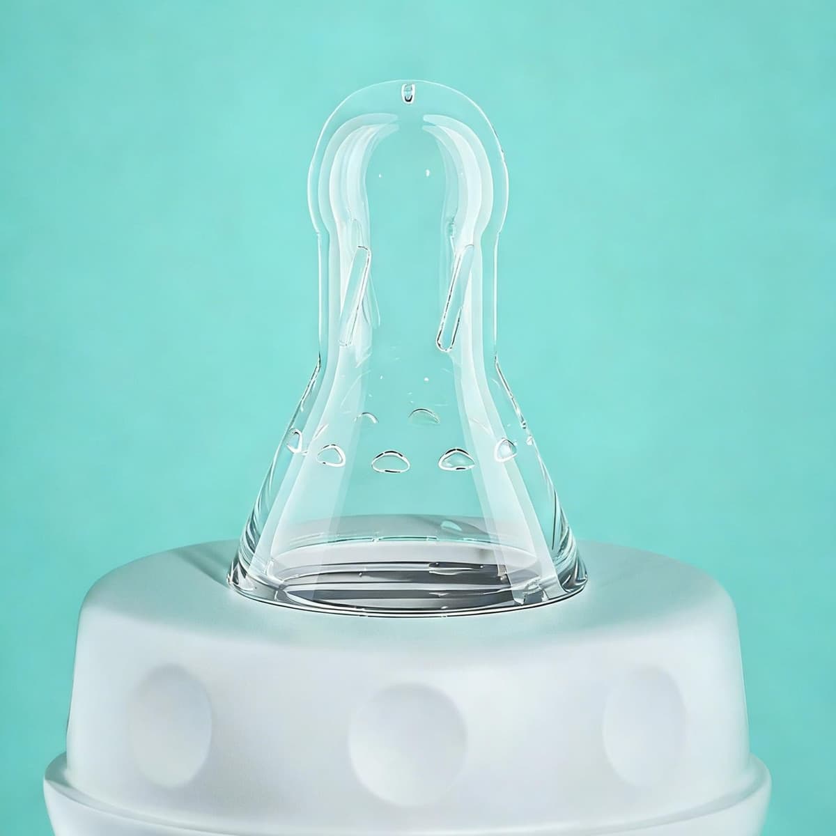 Silicone Anti-Colic Bottle, Hands-Free Leakproof with Nipple Straw Bottle, Anti-Colic Adjustable Fast Flow Milk Bottles, for Boys Girls Bedroom Kitchen Hotel Travel Camping Picnic — view 8