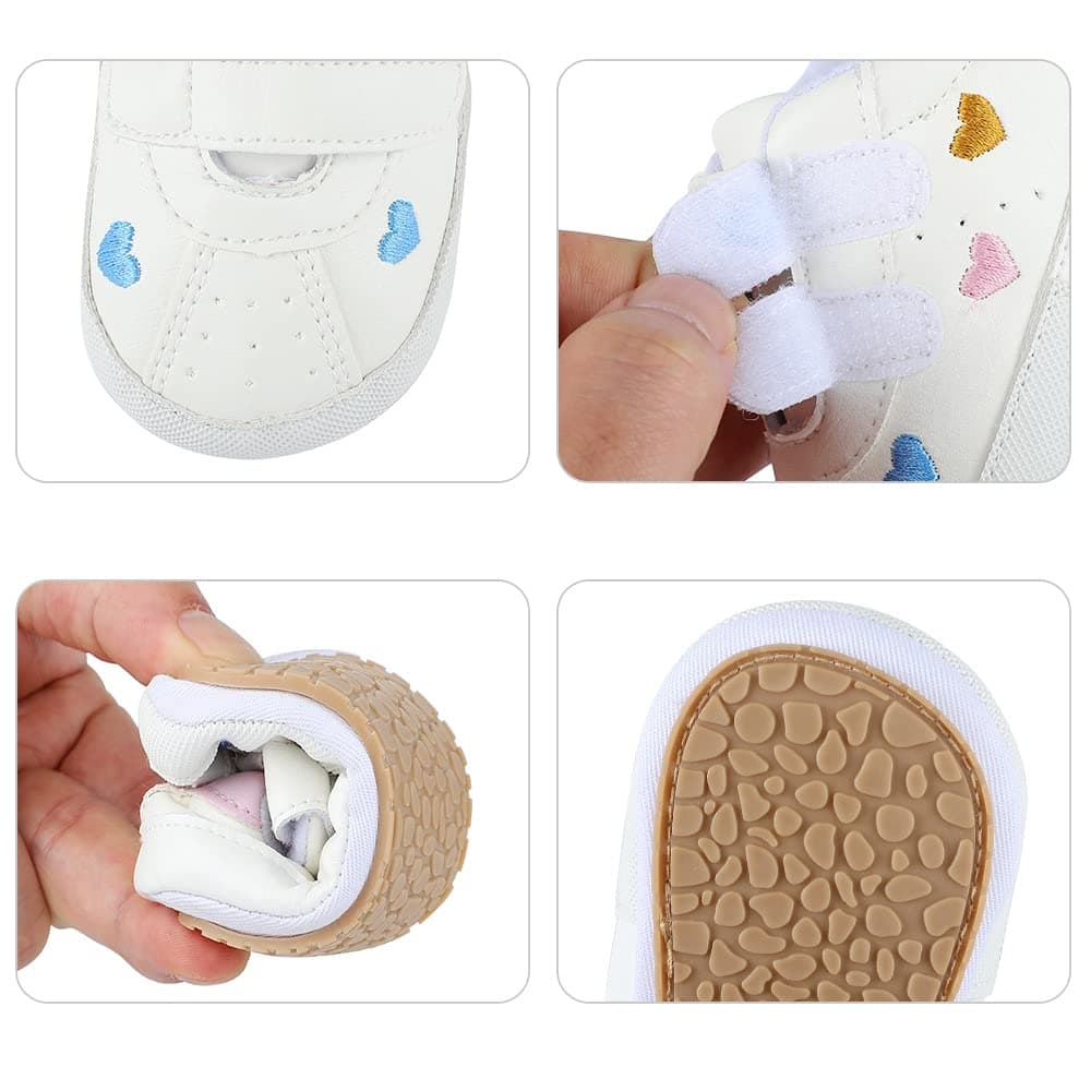 MK MATT KEELY Baby Boys Girls Soft Sole Sneakers Infant PU Leather Shoes Prewalkers — view 4