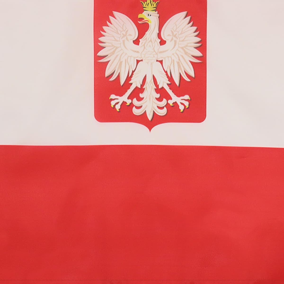 AZ FLAG Bandera de Polonia con Aguila 45x30cm - BANDERINA POLACA con Armas 30 x 45 cm cordeles — view 3