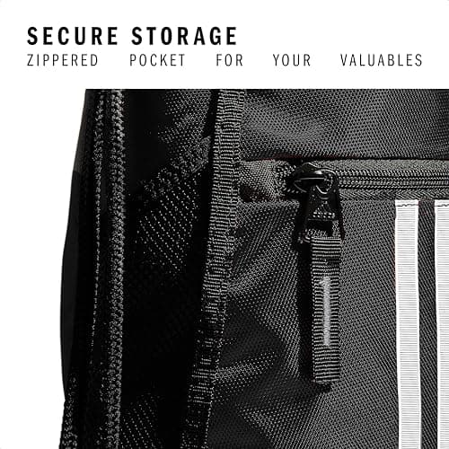 adidas Alliance Sackpack – Drawstring Backpack for Sports, Small Gym Bag, Black/2, OSFA — view 2