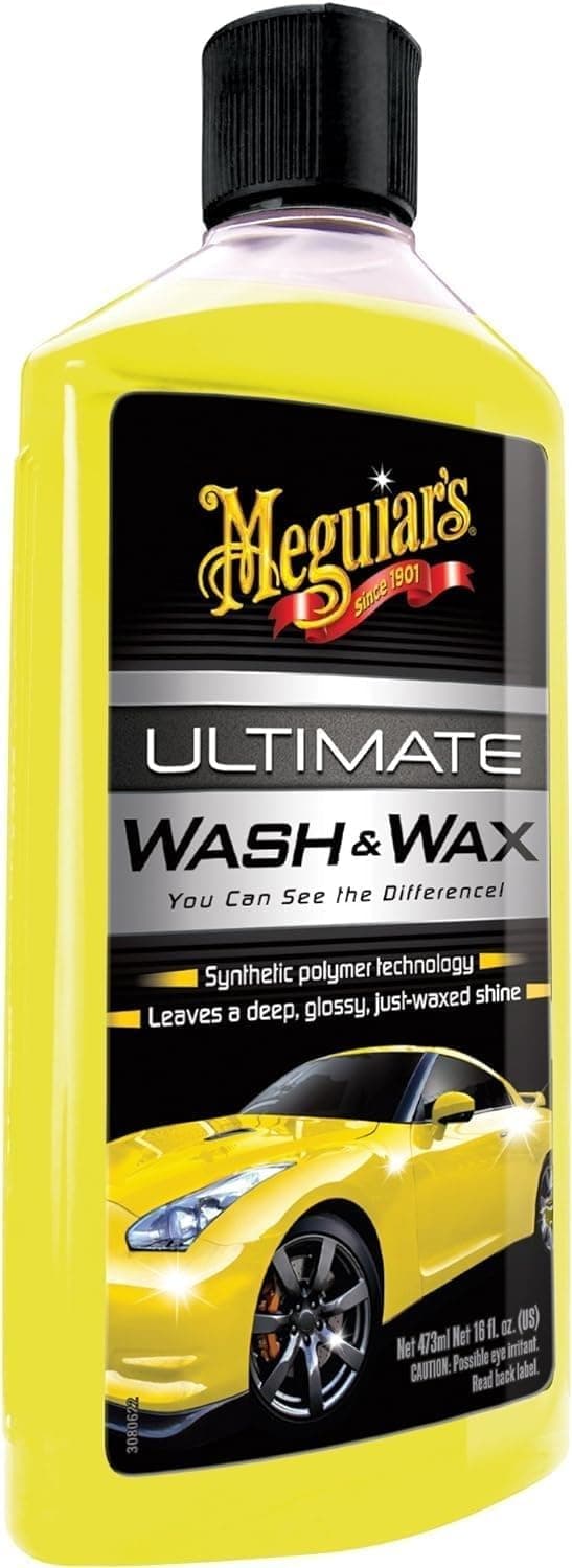 Meguiar's Ultimate Car Wash & Wax 1.4L, Shampoo that Leaves a Deep, Glossy, Just-Waxed Shine - G17748EU — view 9
