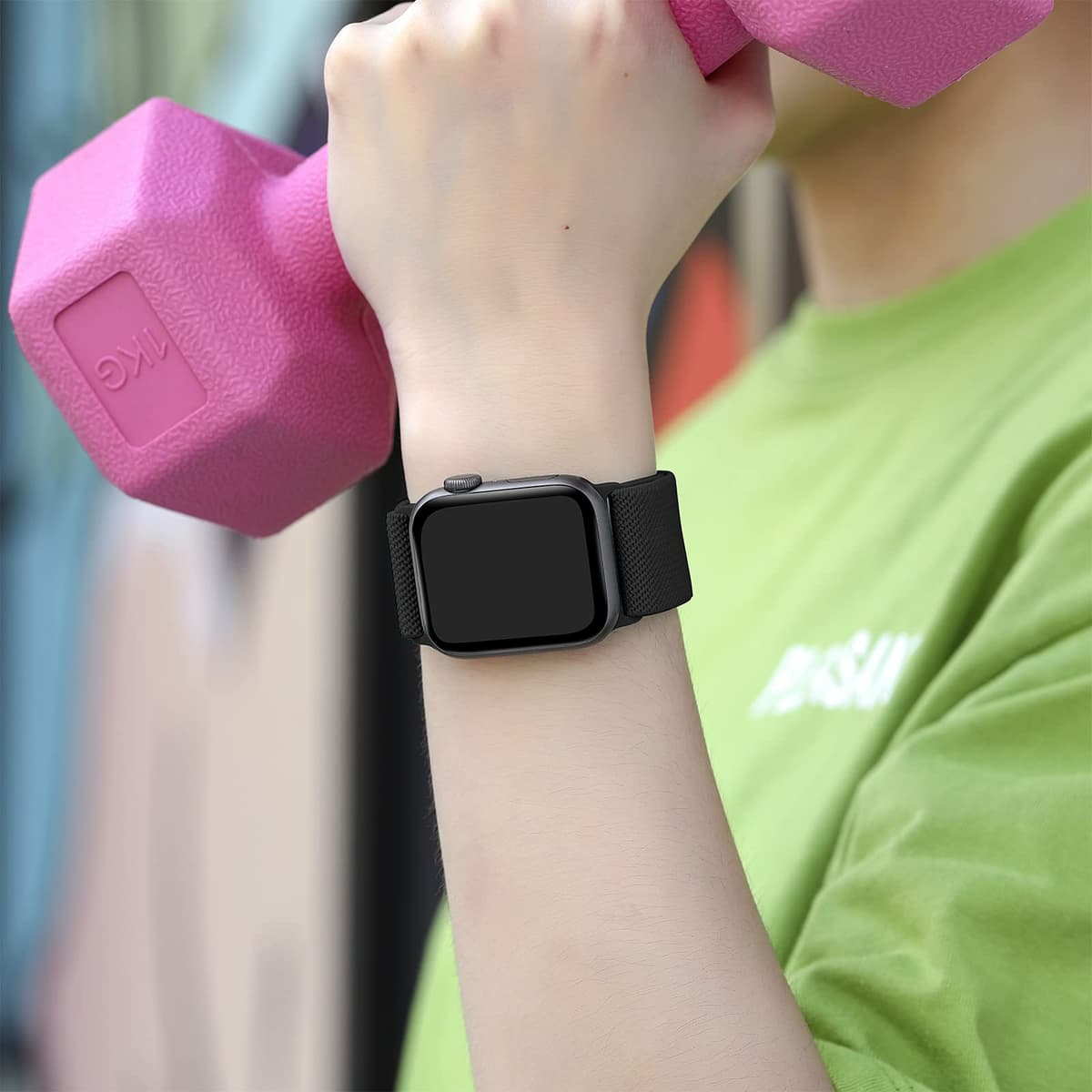 Oielai Solo Loop Straps Compatible with Apple Watch Strap 38mm 40mm 41mm 42mm 44mm 45mm 46mm 49mm, Adjustable Stretch Nylon Sport Band for iWatch Series 11 10 9 8 7 6 5 4 3 2 1 SE Ultra — view 8