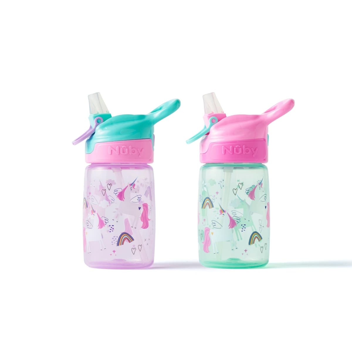 Nuby Incredible Gulp Water Bottle - No Spill Active Toddler Sippy Cup | 360ml / 12oz | Carry Handle | Dishwasher and Microwave Safe | Suitable Beaker for 18 Months Plus (Dinosaurs, Pack of 2) — view 8