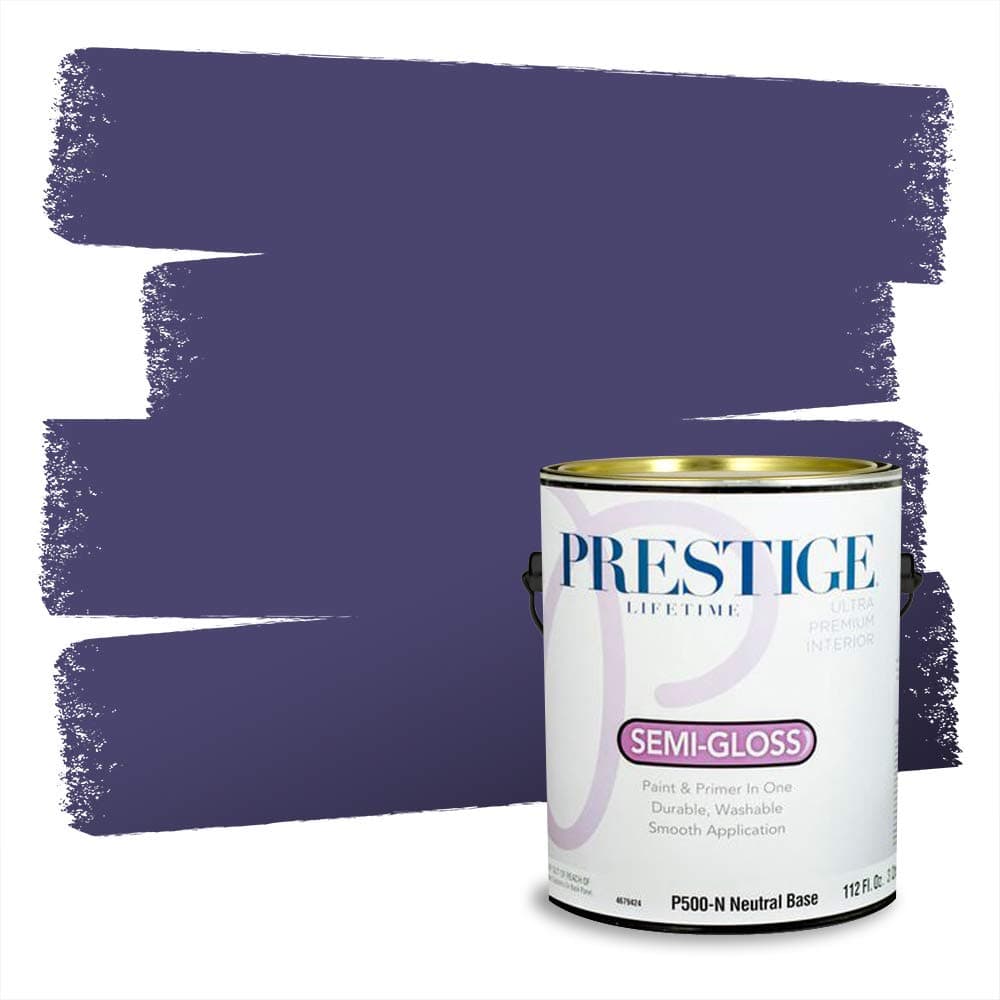 PRESTIGE Paints Interior Paint and Primer In One, 1-Gallon, Semi-Gloss, Comparable Match of Valspar* Dewdrop* — view 1484