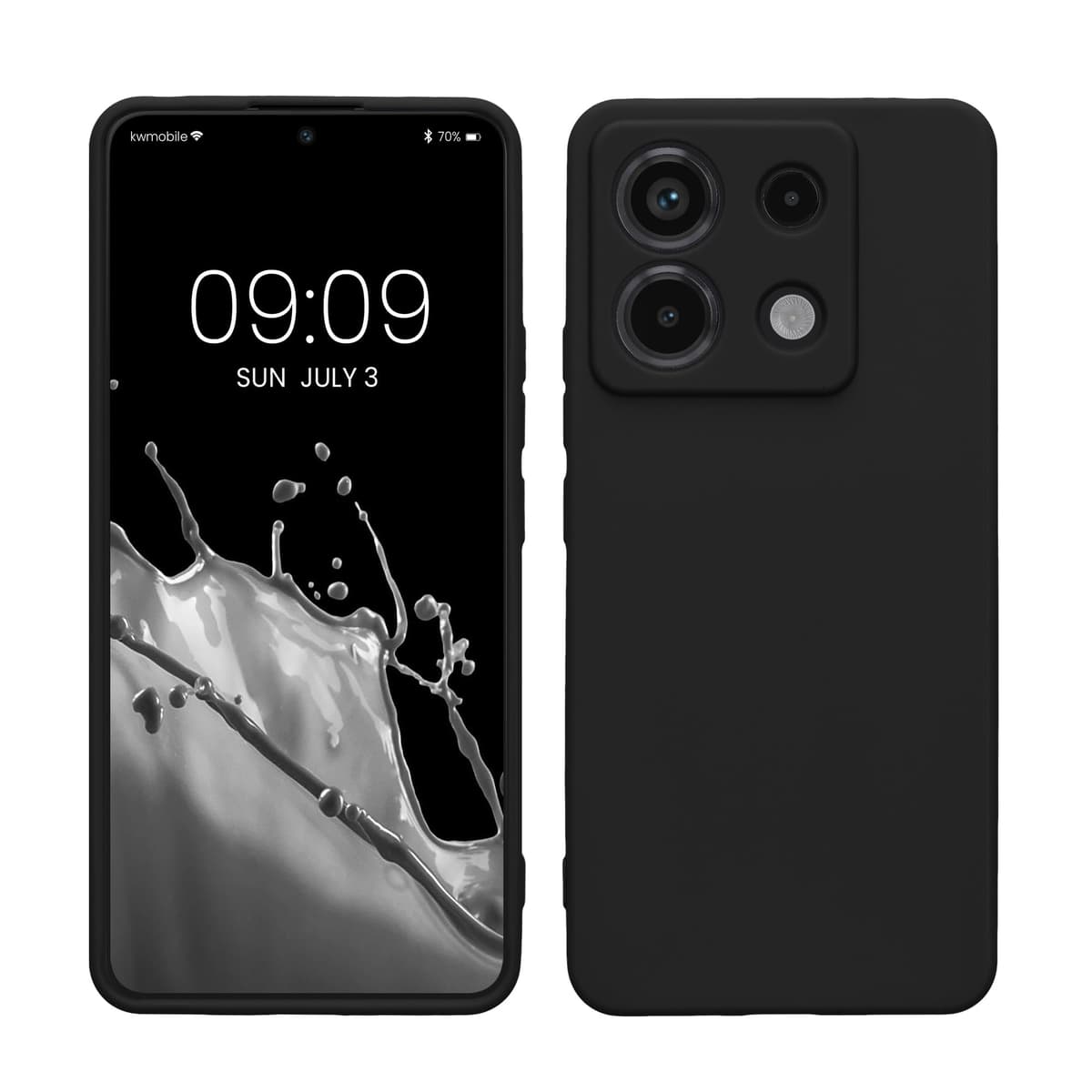 kwmobile Carcasa Compatible con Xiaomi Redmi Note 14 Pro 5G / Poco X7 Funda - Funda Ultrafina de TPU con Bordes elevados - Lavanda Metalizado — view 24