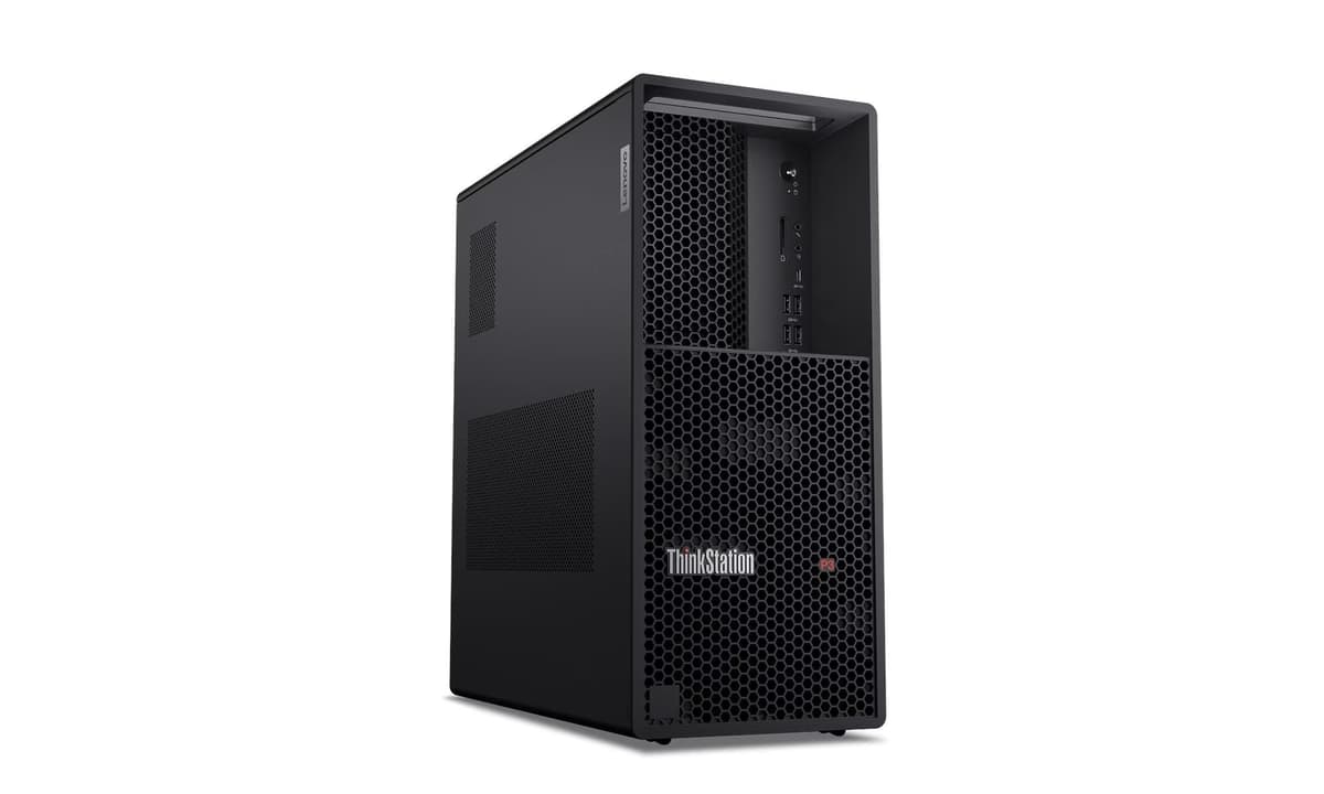 Lenovo ThinkStation P3 Tower Gen 2 Workstation with Intel Core Ultra 7 265 vPro Processor, NVIDIA RTX A1000 Graphics, 32GB DDR5 Memory,1TB Storage, Wi-Fi 7, and Windows 11 Pro — view 4