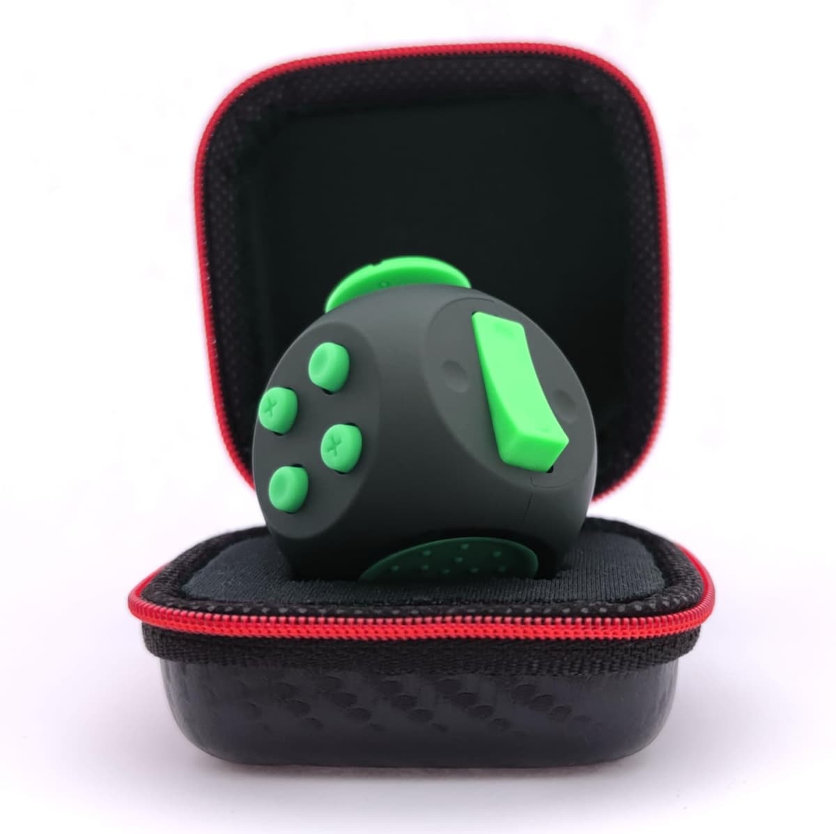 PILPOC theFube Cubo Antiestrés Fidget Cube - Juguetes Sensoriales Adultos y Niños - Juguetes Antiestrés Ansiedad, TDAH, Autismo - Fidget Toy con Lados Silenciosos y Lados de Clics [Negro y Dorado] — view 12