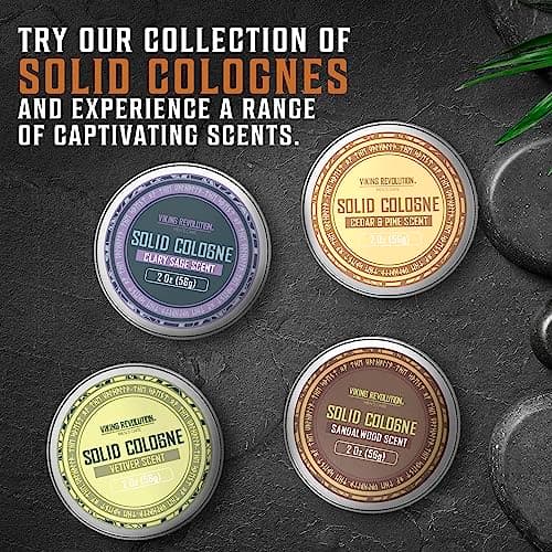 Viking Revolution Vetiver Mens Solid Cologne Men 2 Oz - Men Solid Perfume with Vetiver Cologne for Men - Balm Cologne for Mens Cologne Balm Travel Cologne Wax (1 pack, Vetiver) — view 5
