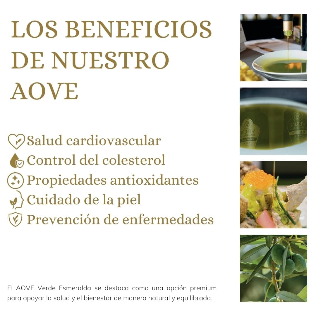 Verde Esmeralda Aceite de Oliva Virgen Extra Picual Premium – Línea Gemas España-Jaén, 500ml | AOVE monovarietal filtrado Sierra de Cazorla, afrutado intenso, hierba fresca, tomatera y almendra — view 5