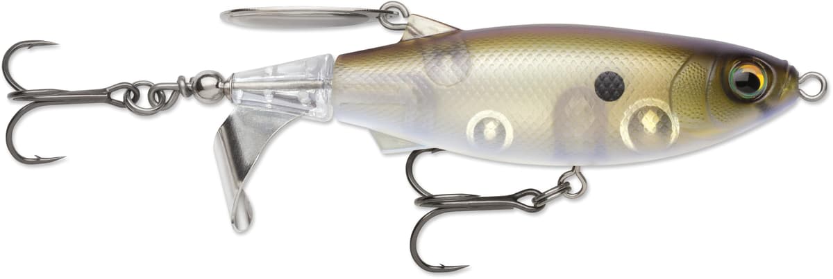 Rapala Clap Tail 110 Topwater Lure, Surface Hard Bait, Bass Fishing Lure, Loud Clacking Tail Action, 4-3/8", Broken Bone — view 6