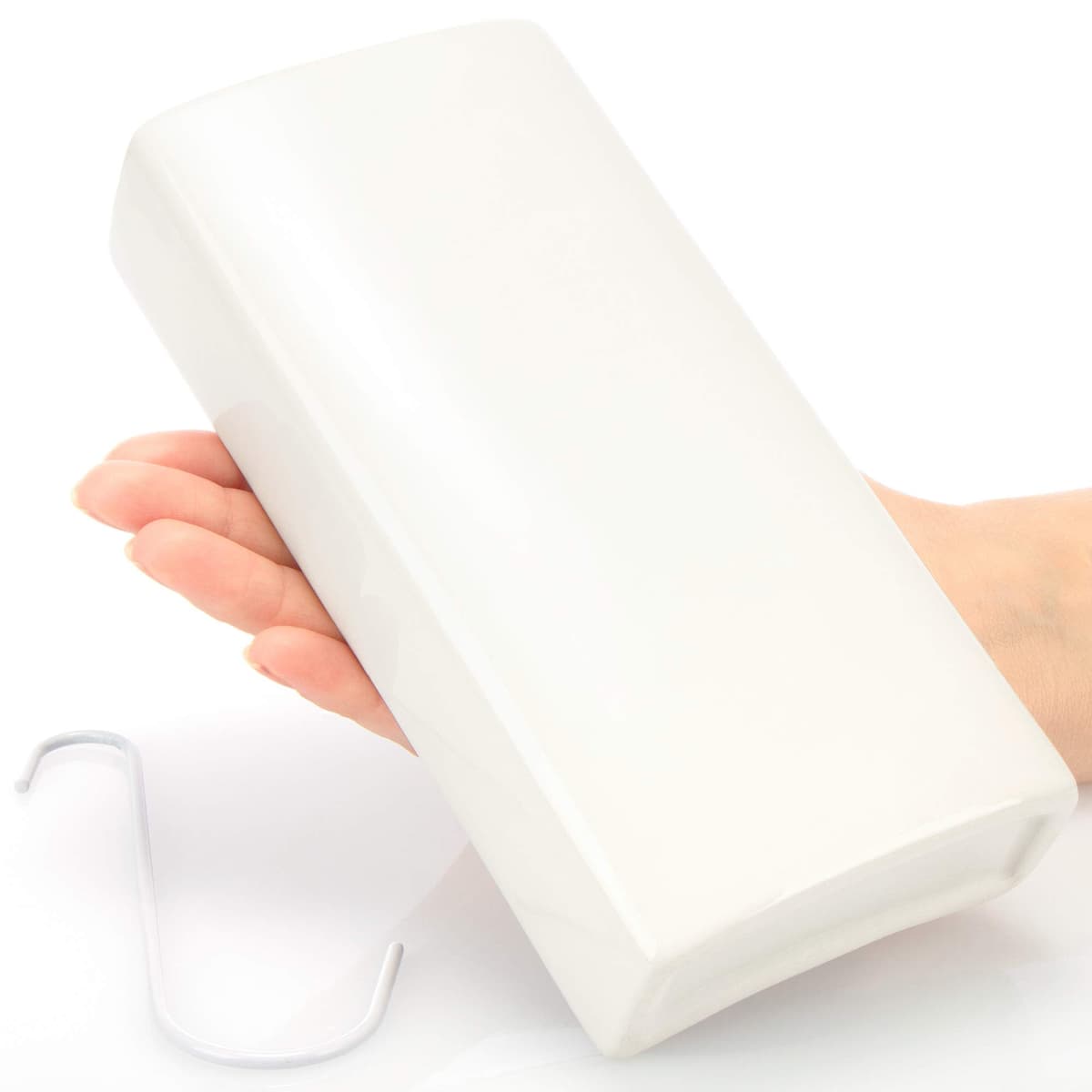 COM-FOUR® Calefacción del humidificador de aire 4x - humidificador de aire del radiador - suspensión interior - evaporador de agua de calefacción de cerámica (blanco - suspensión interior) — view 4