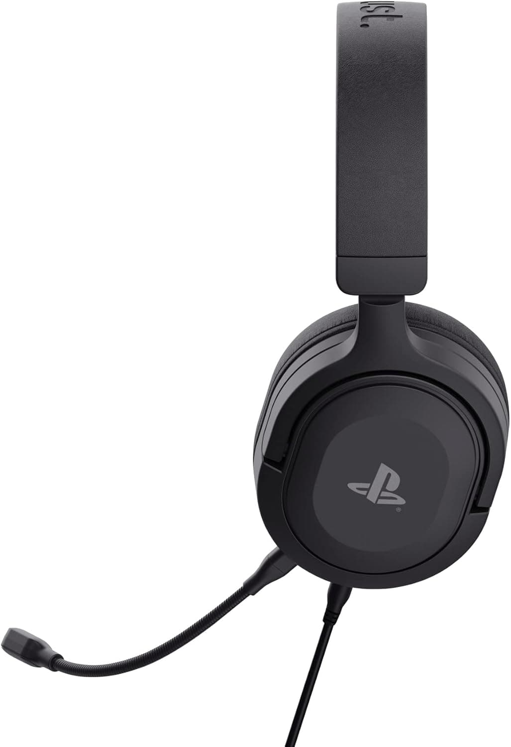 Trust Gaming GXT 498 Forta [Officially Licensed for PlayStation 5] Sustainable Gaming Headset for PS5 / PS4, 1.2m Cable, 50mm Drivers, Detachable Microphone, Wired Over-Ear Headphones - Black — view 5