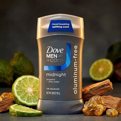 DOVE MEN + CARE Aluminum‑Free Deodorant Stick for Men, Bergamot & White Amber Mood Boosting Scent, 72h Odor Protection, 3 oz — view 7