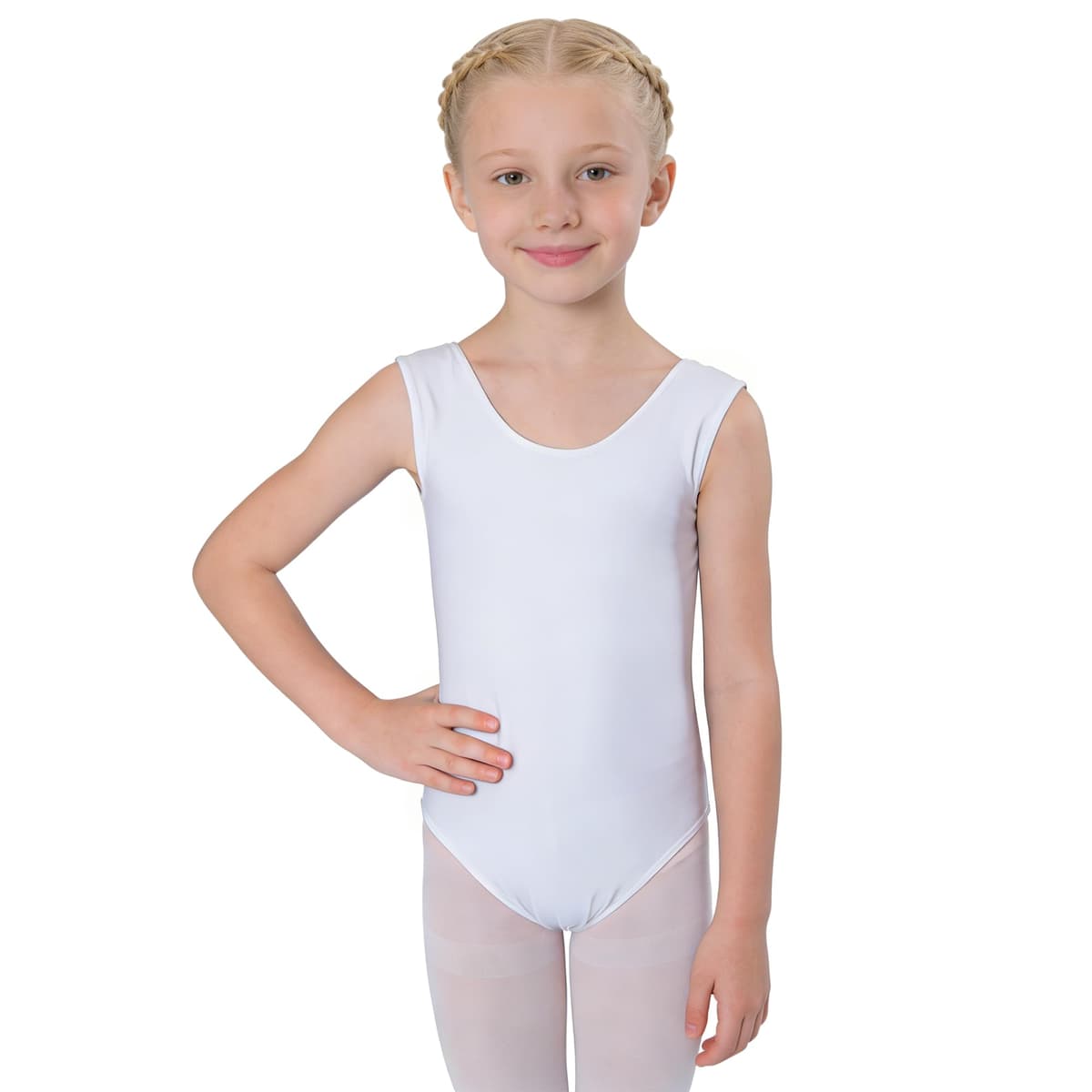 Wildarms Maillot de Ballet para Niñas sin Mangas, Leotardo de Danza Infantil para Gimnasia, Baile y Disfraces