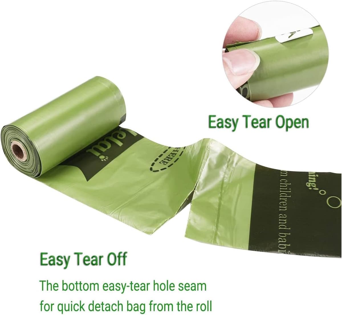 Yingdelai Dog Poo Bags - Extra Thick and Strong, Biodegradable Waste Bags for Dogs, 26 Refill Rolls Dog Poop Bag with 1 Holde