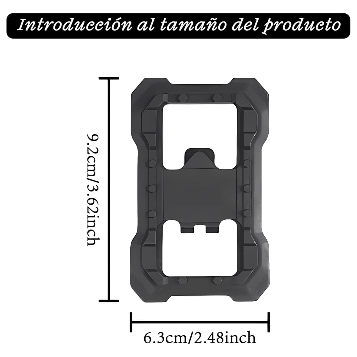 Adaptadores Plataforma Pedales Automáticos - Convertidor Compatible con Shimano SPD (M520 M540 M8000) - Base Nylon Antideslizante para Usar Zapatillas Normales - Negro, 1 Par — view 2