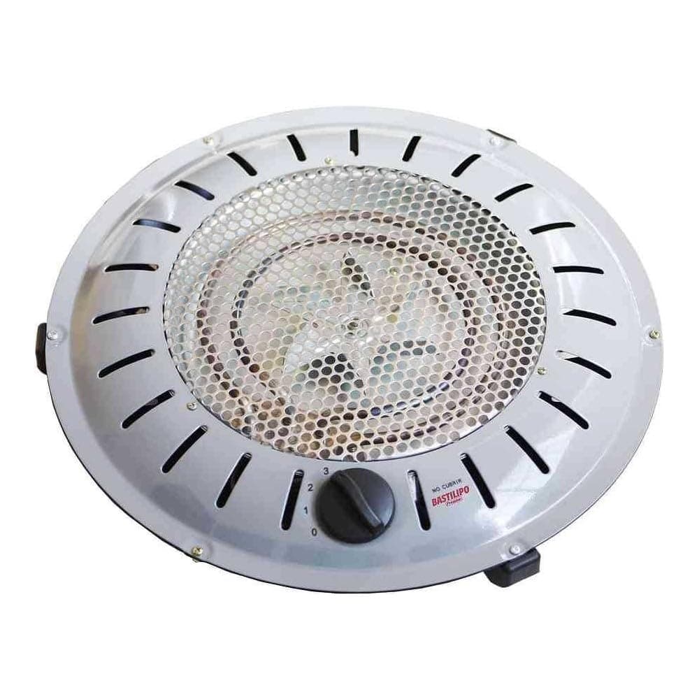 Bastilipo, BET-950, brasero de seguridad anti Incendios, 3 niveles de calor, 450/500/950W, bajo consumo, sistema patentado, 950 W, Otro, 3 Velocidades, Gris