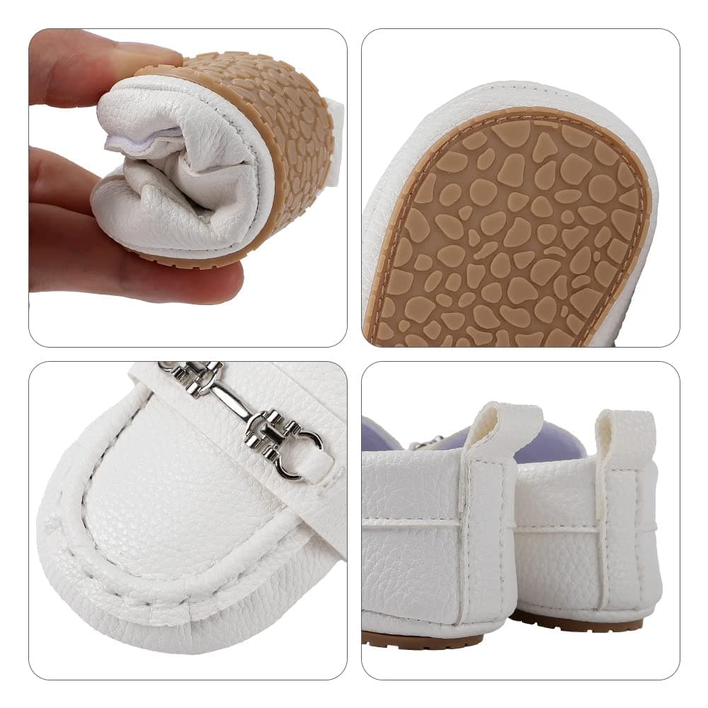 MASOCIO Baby Boys Moccasin Shoes Infant First Walking Casual Flats Shoes — view 5