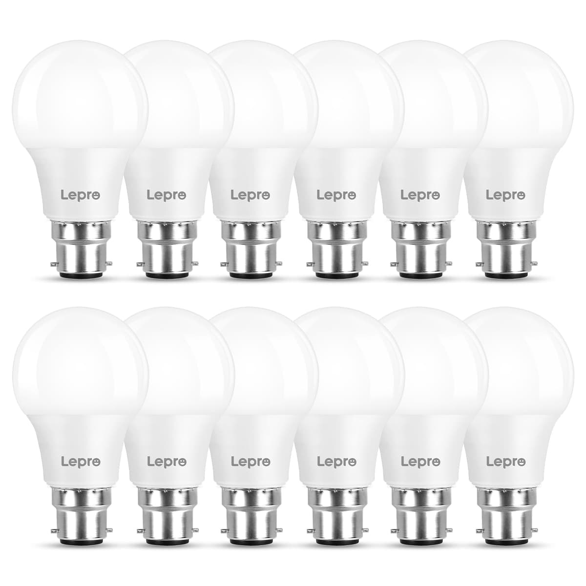 Lepro Bayonet Light Bulb, 60W Equivalent, Warm White 2700K, 8.5W 806lm B22 LED Bulb, BC A60 GLS Energy Saving Lightbulbs, Non-dimmable, Pack of 6 — view 8