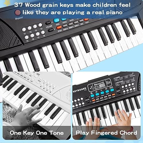 37 Keys Kid Toddler Piano Keyboard Musical Toys with Microphone — view 3