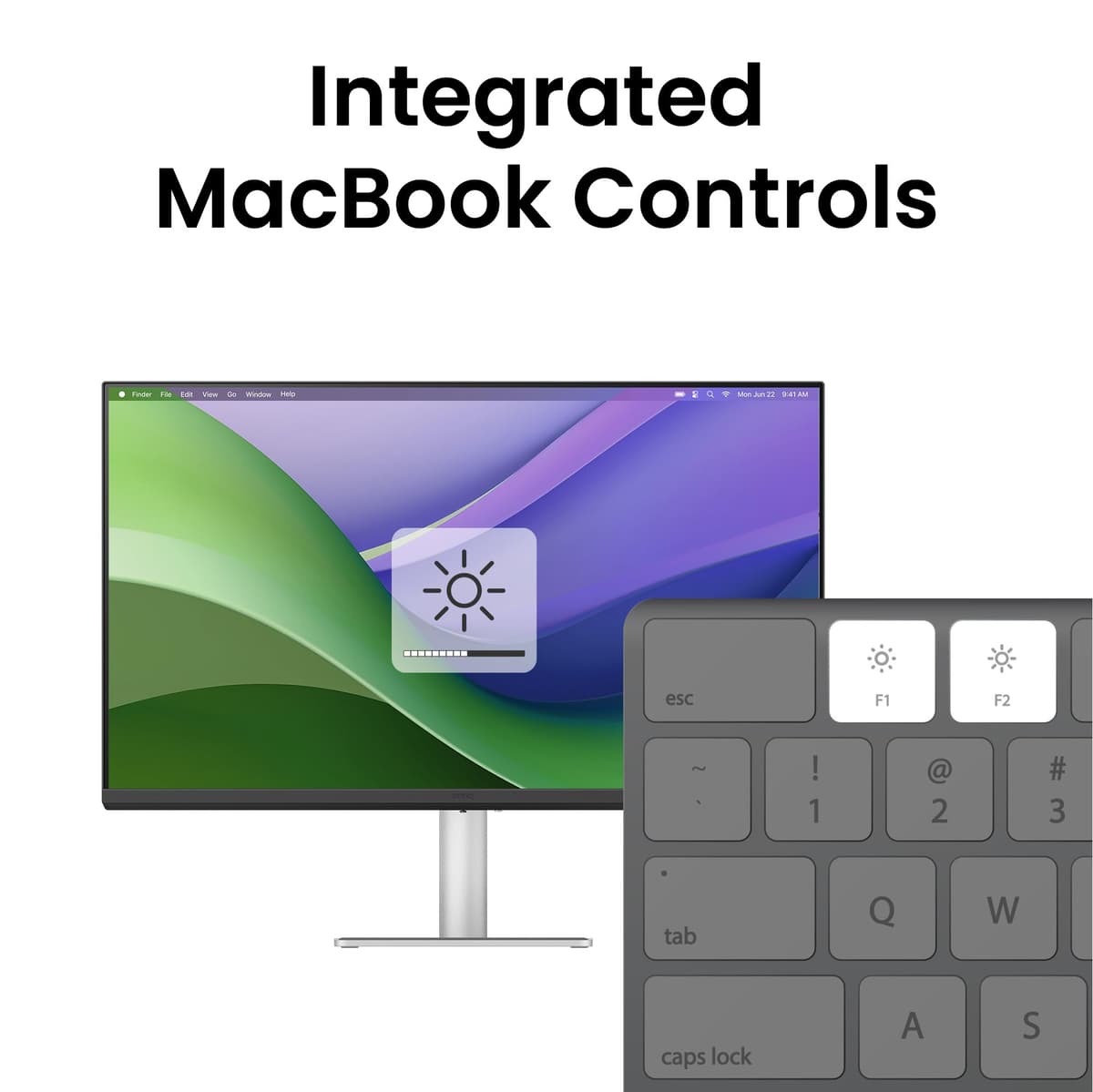 BenQ MA270U 27 inch 4K 3840x2160 Monitor for MacBook Pro/Air, Dual USB-C, 90W Power Delivery, Mac Color Match, USB Hub, Brightness & Volume Control on Mac, Adjustable Stand, P3 Color Gamut — view 4