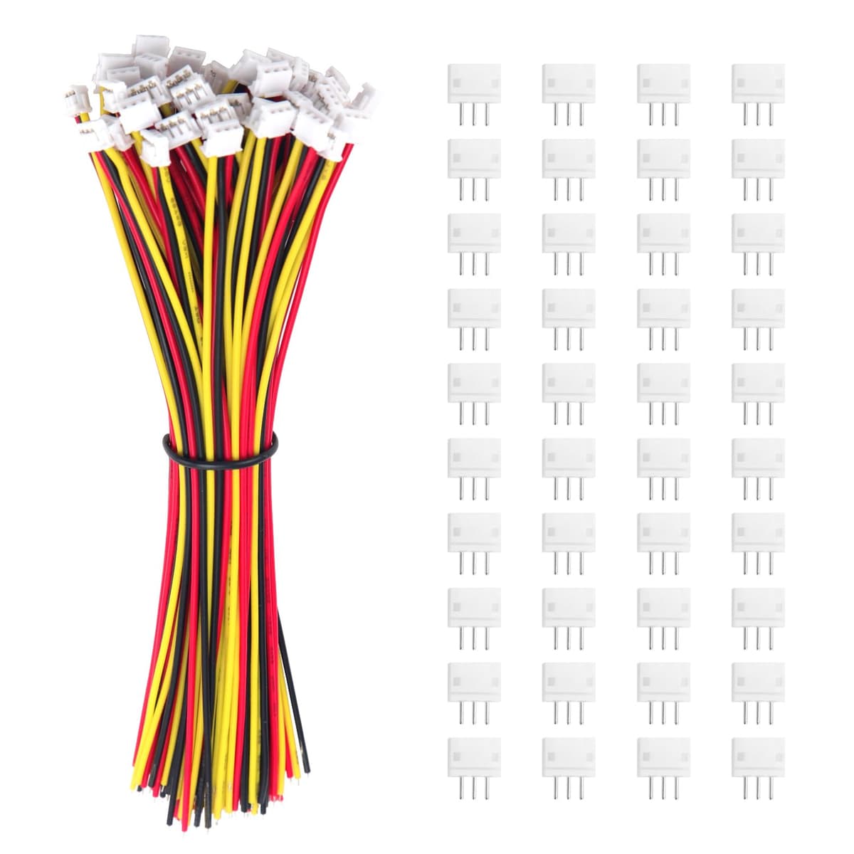40 Juegos Conectores JST 1.5 ZH, Mini Micro JST ZH 3 Pin Conector Macho con Cable de 150mm 26AWG y Hembra