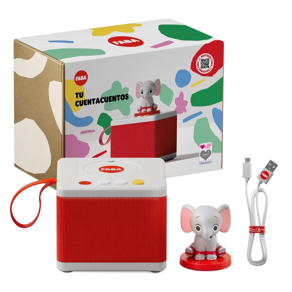 FABA - Cuentacuentos para Niñas y Niños, Altavoz con el Personaje Sonoro ELE el Elefante, Juego Educativo, Contenido EN ESPAÑOL Apto Desde 3 años — view 3