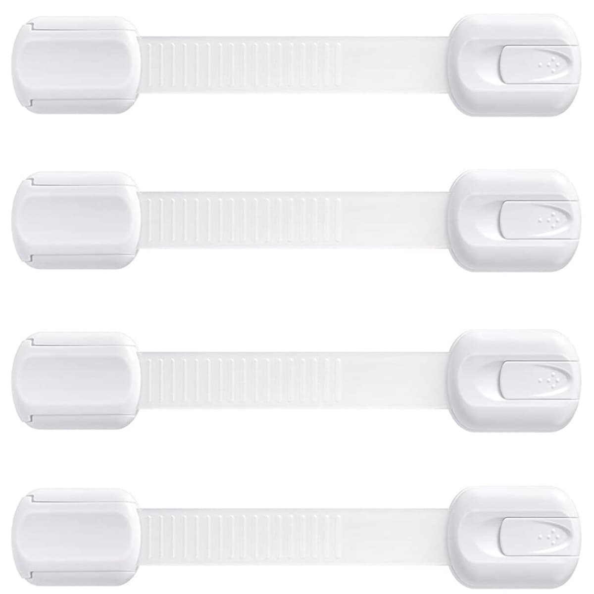 BooBoo Baby (10 PACK) Premium Child Locks For Kitchen Cupboards, Child Proof Cabinet Locks, Drawer Locks Baby Proofing Cabinets with No Drilling, Extra strong Adhesive + 4 Extra Stickers — view 10
