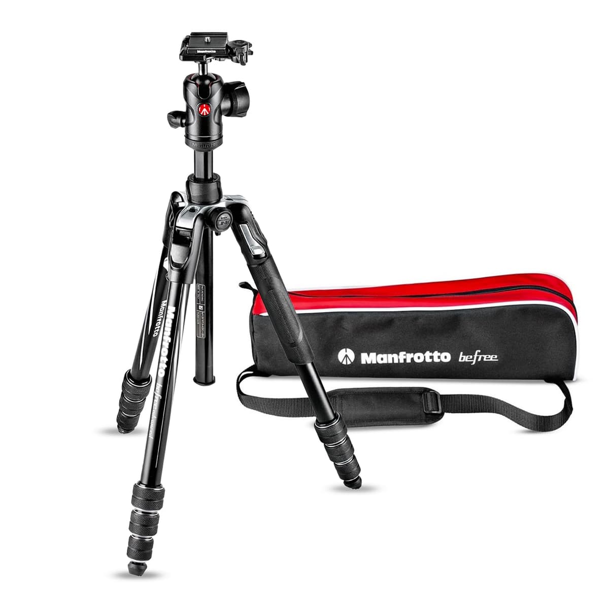 Manfrotto Befree Advanced Camera Tripod Kit with Twist Closure, Travel Tripod Kit with Ball Head, Portable and Compact, Aluminium Kit for DSLR, Reflex, Mirrorless, Camera Accessories