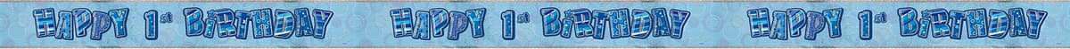 Unique Party 92068 - 9ft Foil Glitz Pink Happy 80th Birthday Banner — view 141