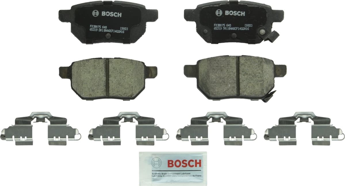 Bosch BC914 QuietCast Premium Ceramic Disc Brake Pad Set For: Acura ILX; Honda Accord, Civic, CR-V, Element, Fit, Front — view 283
