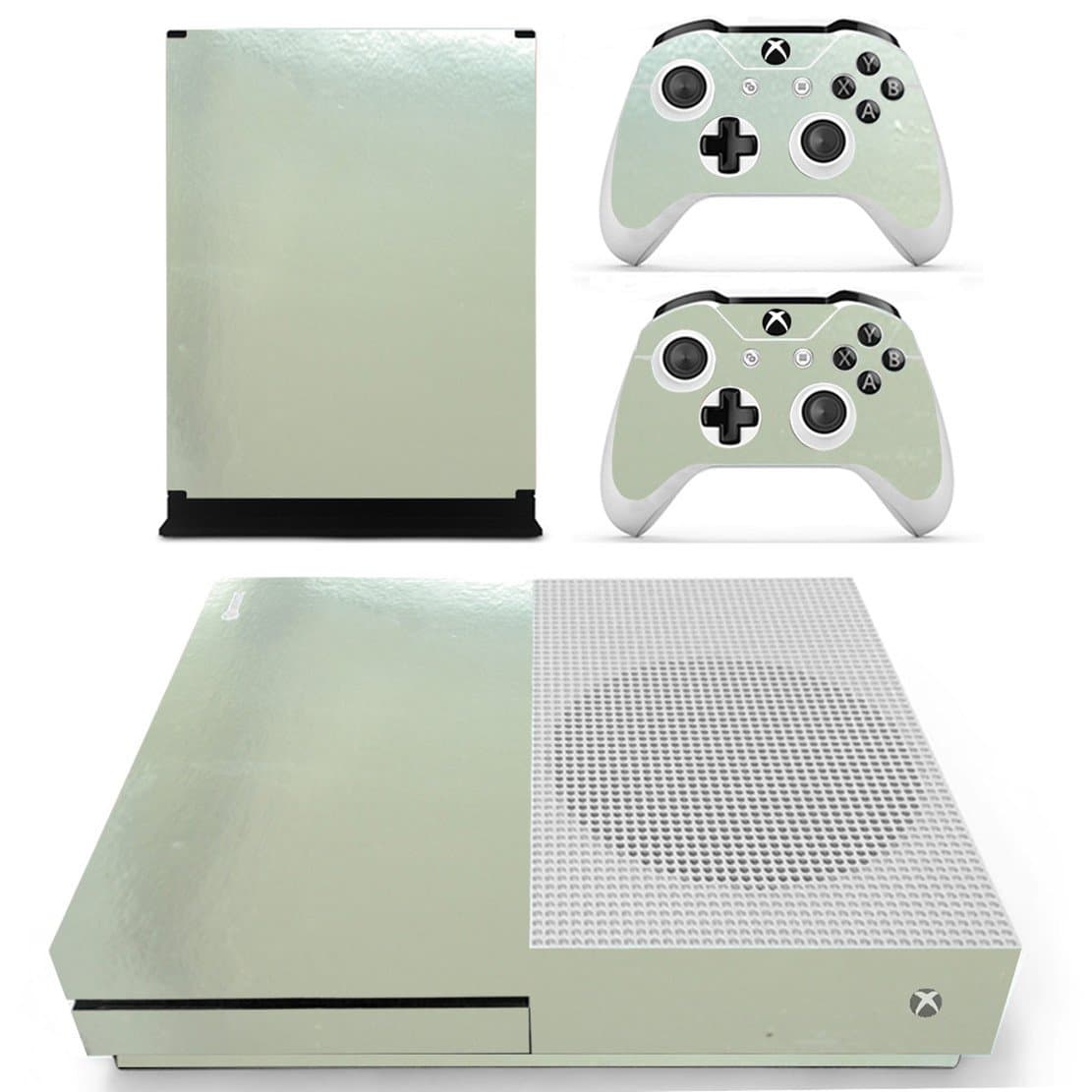 DOTBUY Vinyl Decal Full Body Skin Sticker For Microsoft Xbox One S Console And 2 Controllers And Kinect 2.0 (All White) — view 21