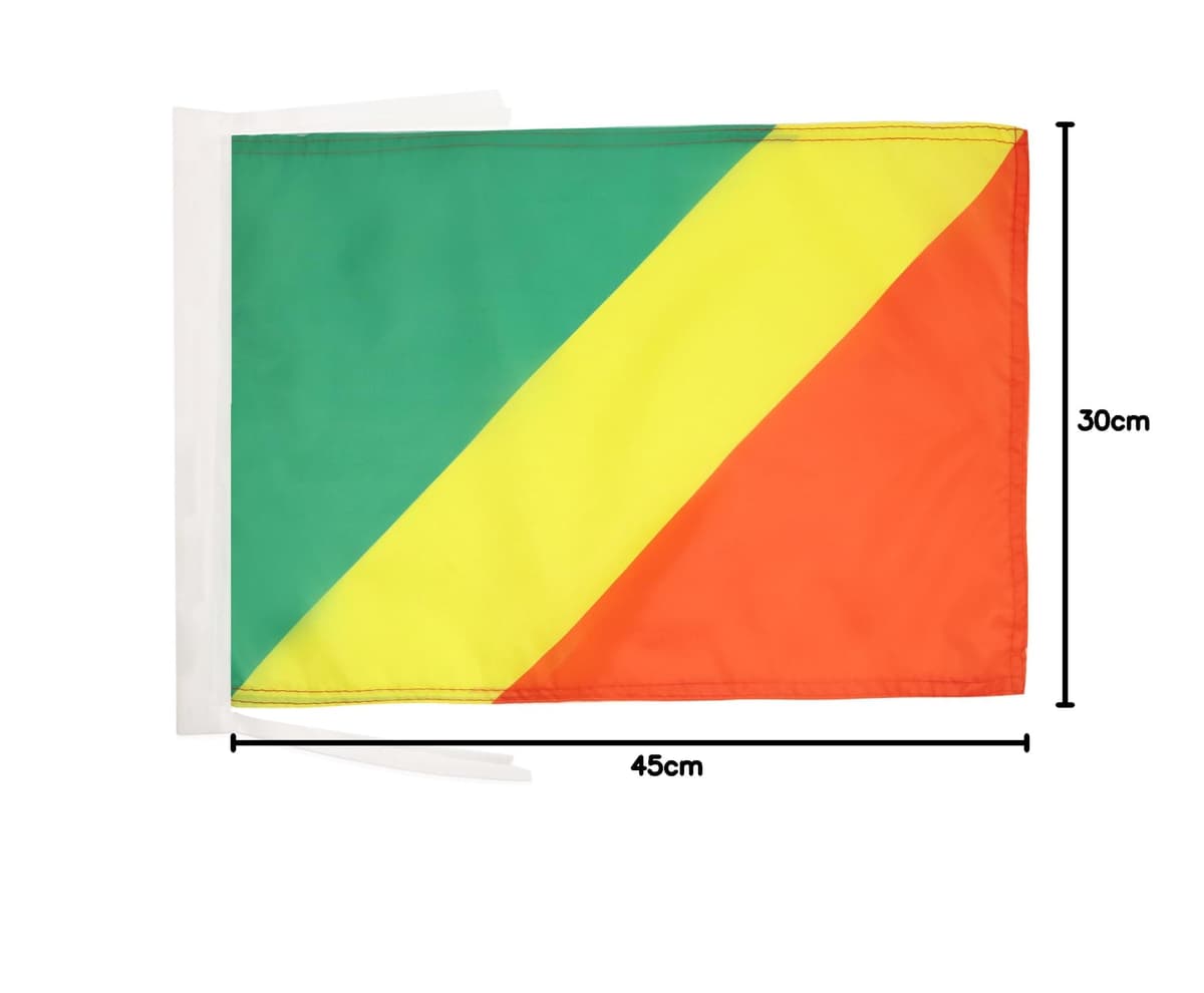 AZ FLAG Bandera de ESPAÑA SIN Armas 45x30cm - BANDERINA ESPAÑOLA SIN Escudo 30 x 45 cm cordeles — view 45