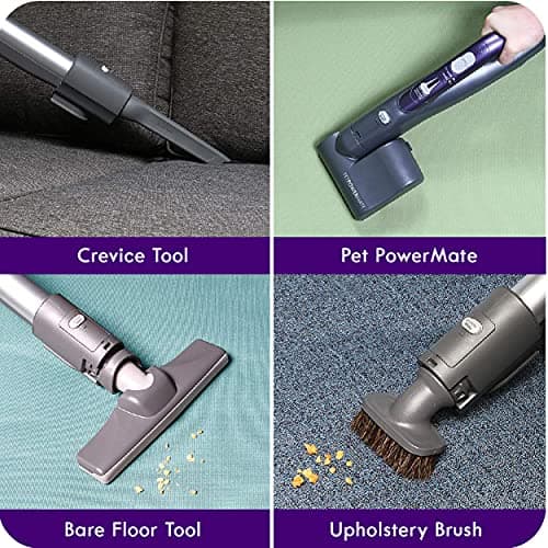 Kenmore 600 Series Pet Friendly Lightweight Bagged Canister Vacuum with Pet PowerMate, Pop-N-Go Brush, 2 Motors, HEPA Filter, Aluminum Telescoping Wand, Retractable Cord and 4 Cleaning Tools, Purple — view 3