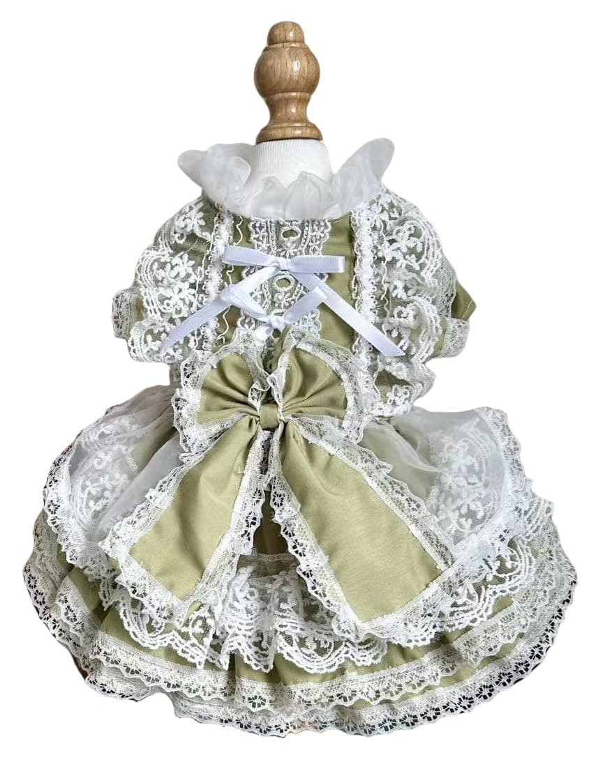 MaruPet Fashion Sweet Puppy Dog Chiffon Princess Dress for EXTRAL Small and Small Dog Pink S — view 56