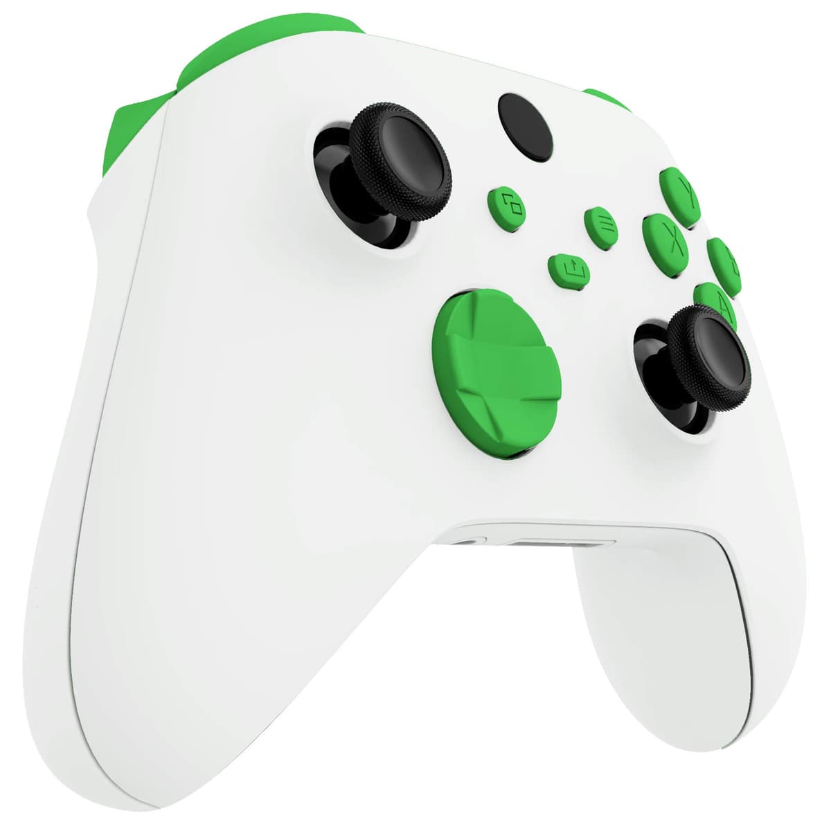 eXtremeRate Botones Completos para Xbox Series S X Control - Repuesto Botón de LB RB LT RT Bumpers Gatillos D-Pad ABXY Start Back Sync Compartir Teclas para Xbox Series X/S Mando (Verde) — view 4