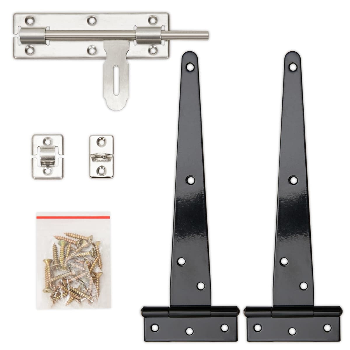 INMOZATA Garden Gate Wooden Pedestrian Gate with Gate Lock and Hinge, 3ft Wide x 3ft High (90cm Wide*90cm High) — view 5