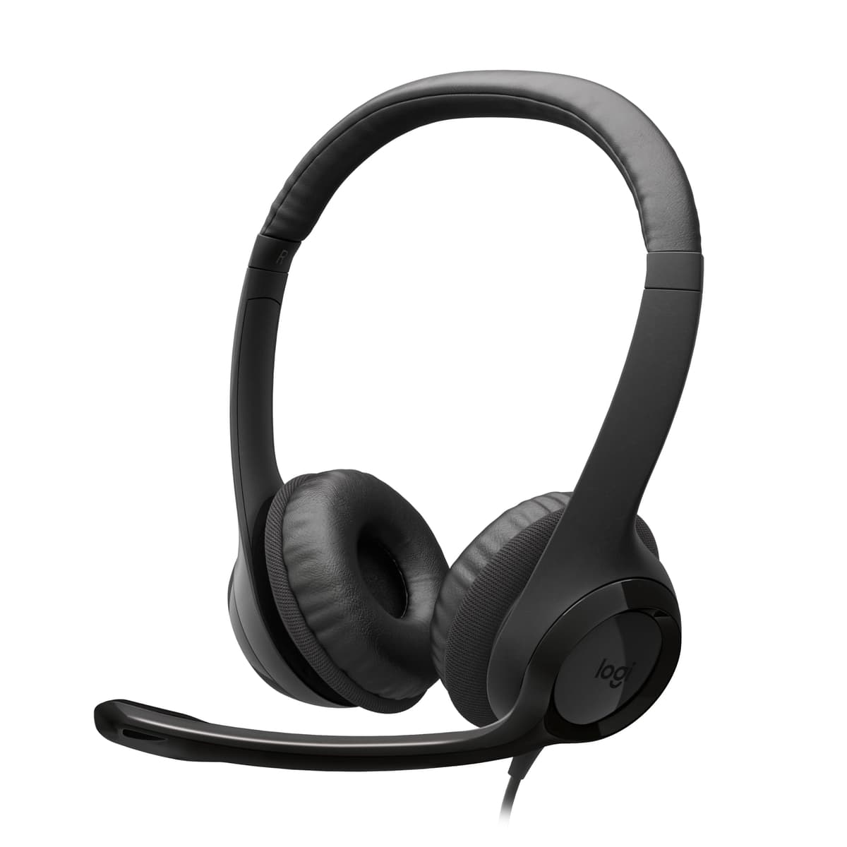 Logitech H390 Wired Headset for PC/Laptop, Stereo Headphones with Noise Cancelling Microphone, USB-A, In-Line Controls, Works with Chromebook - Black — view 14