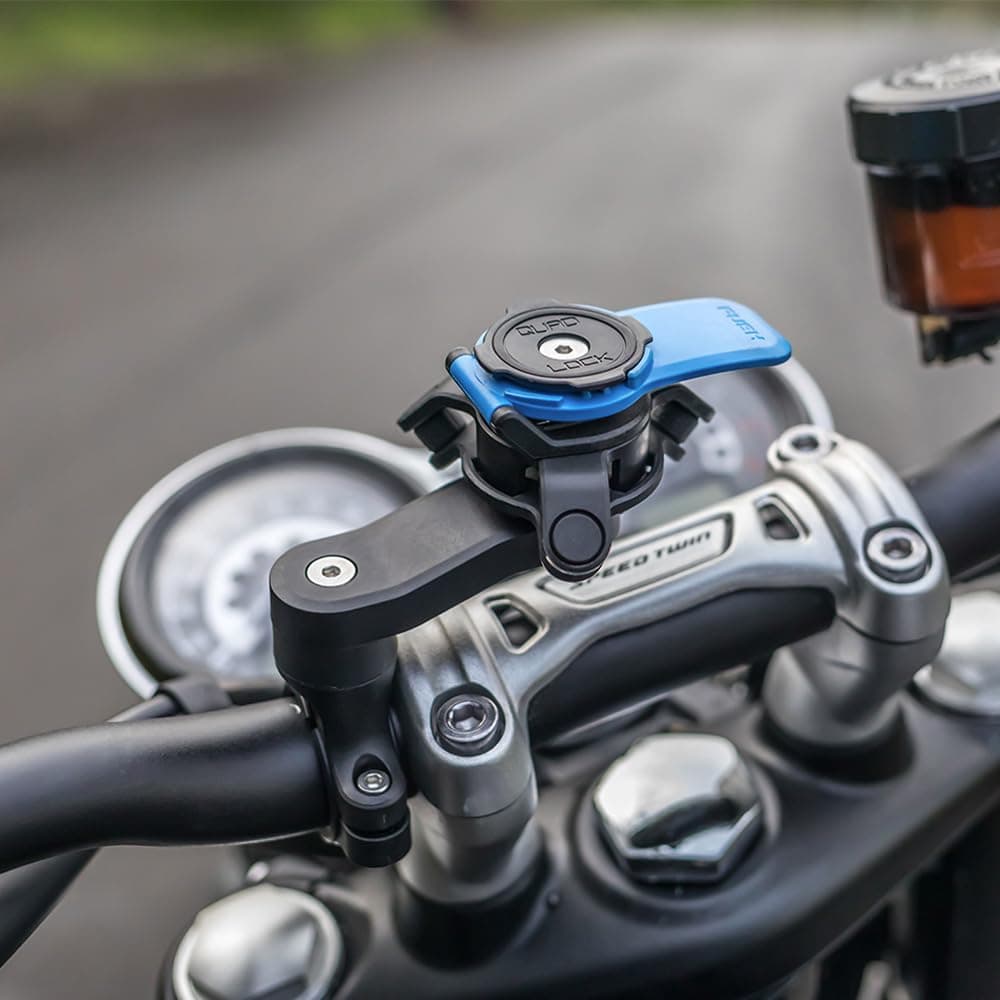 QUAD LOCK Handlebar Mobile Phone Holder for Motorcycle with Vibration Damper and MAG Case for iPhone 16 Pro Max — view 2
