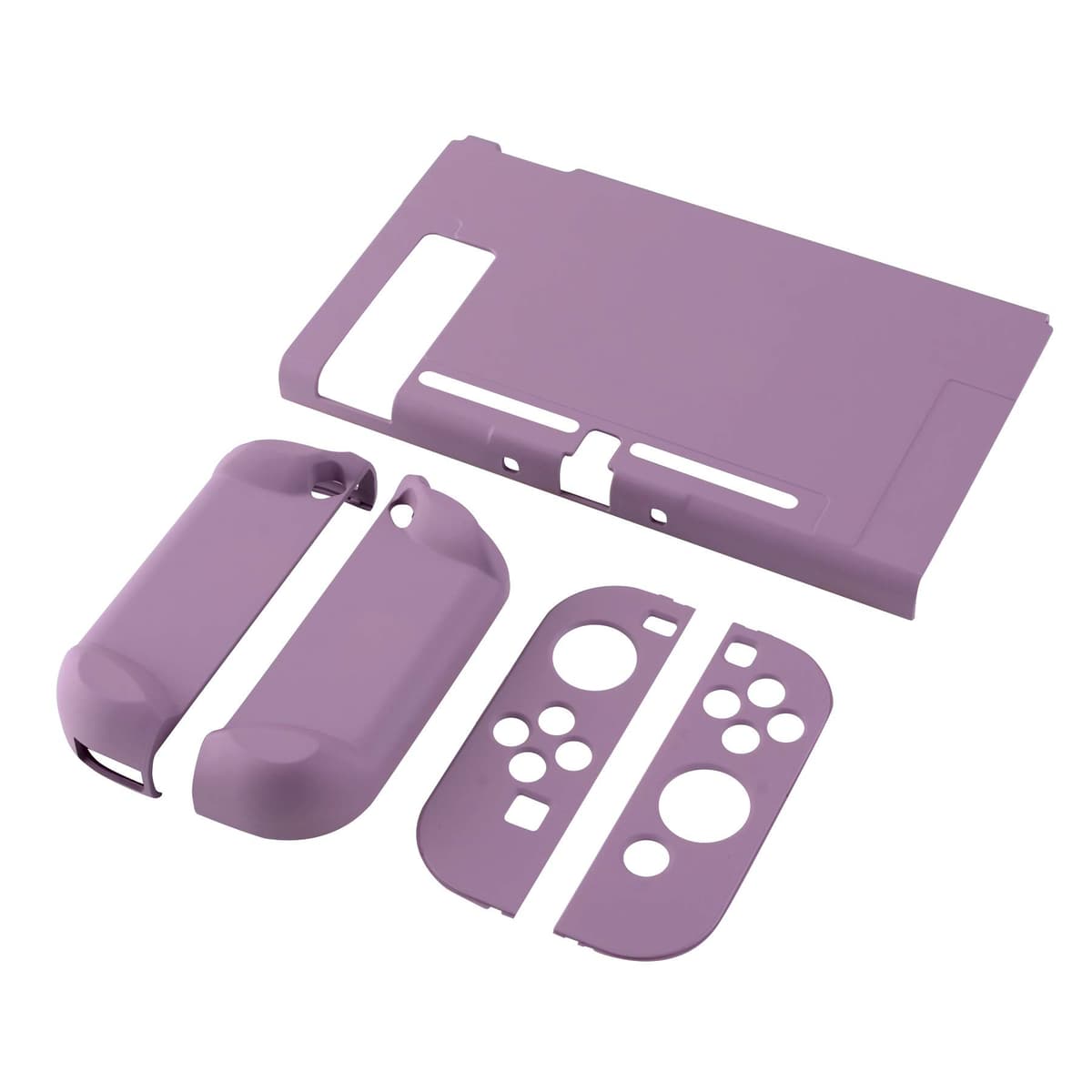 eXtremeRate PlayVital Funda para Nintendo Switch Carcasa Estuche Acoplable Protector Tacto Suave Case de Joycons Protectora Duradera Cover Cáscara para Control Switch Joycon Consola(Violeta Grisáceo) — view 9