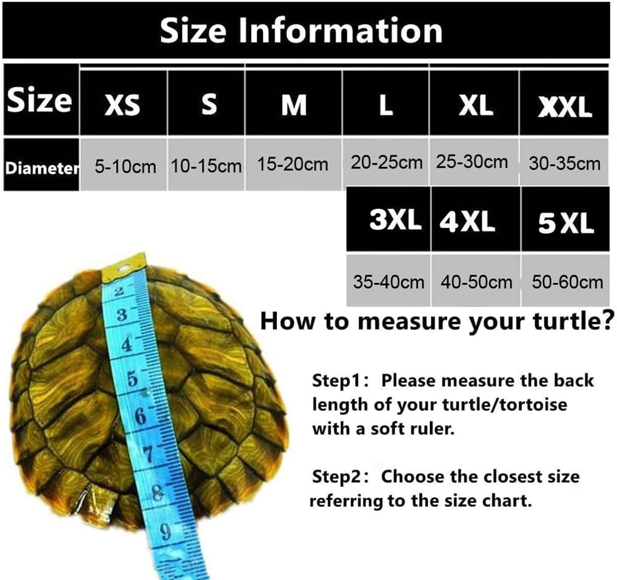 Sweater for Turtle Warm Winter Knitted Handmade Sweater Apparel Accessory Halloween Party Cosplay Costume Photo Shoot for Pet Tortoise Turtle (Jianlong, XL) — view 2
