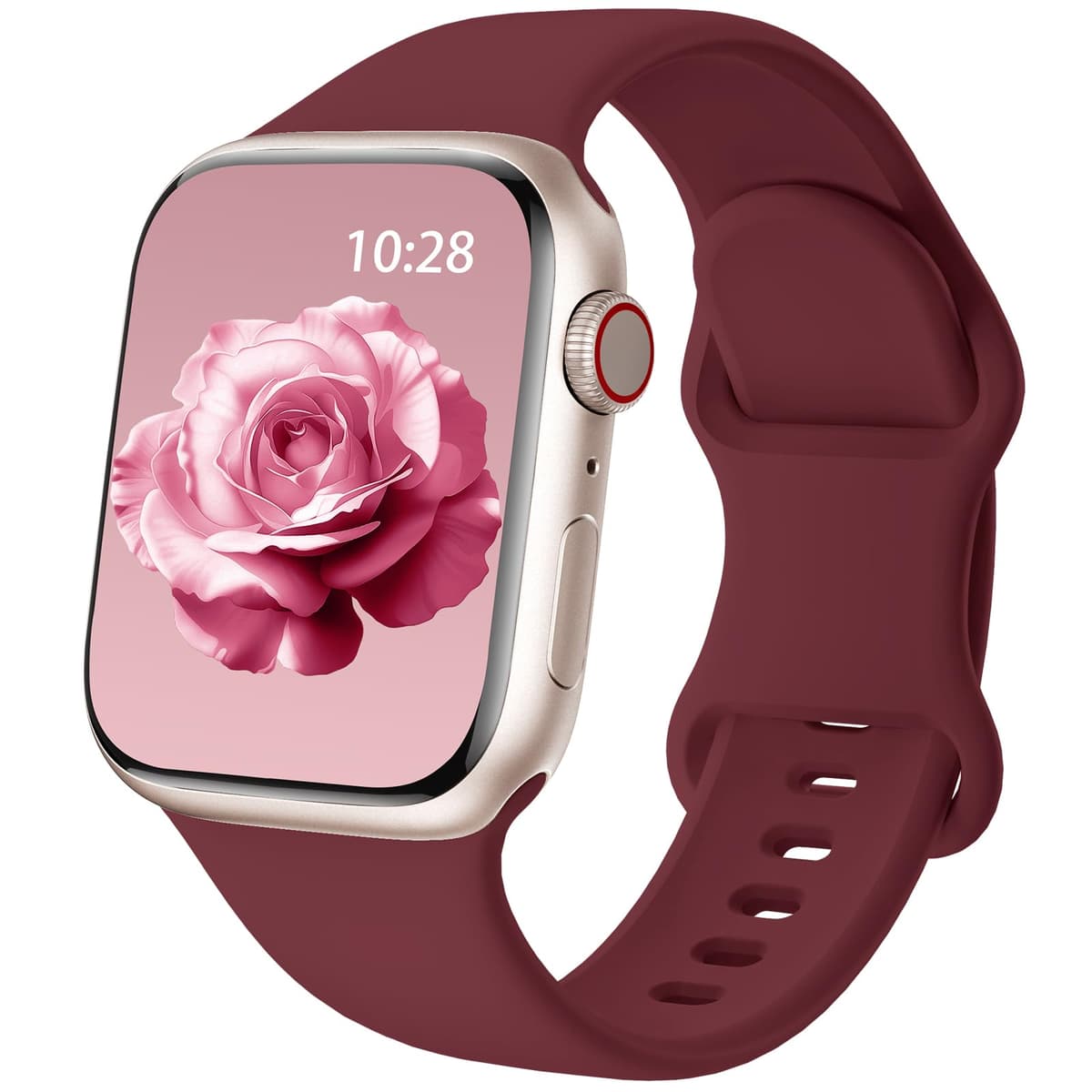 Patented Upgraded Silicone Strap Compatible with Apple Watch Straps 38mm 40mm 41mm 42mm(Series 10) for Women Men,Soft and Breathable Sport Watch Bands for iWatch Series 10 9 8 7 6 5 4 3 2 1 SE — view 43