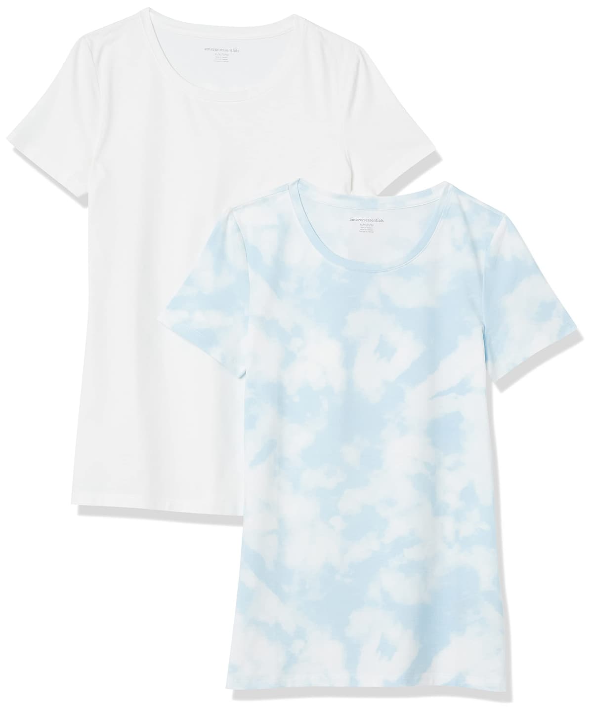 Amazon Essentials Camiseta de Manga Corta y Corte Estándar (Opciones de Cuello Redondo y Cuello en V) Mujer, Paquetes Múltiples — view 19